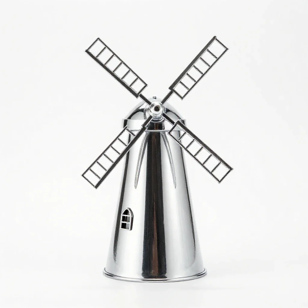 Windmill model isolated on a white background