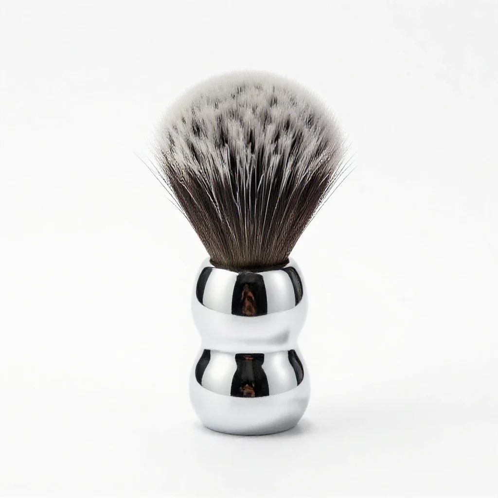Badger shaving brush isolated on a white background