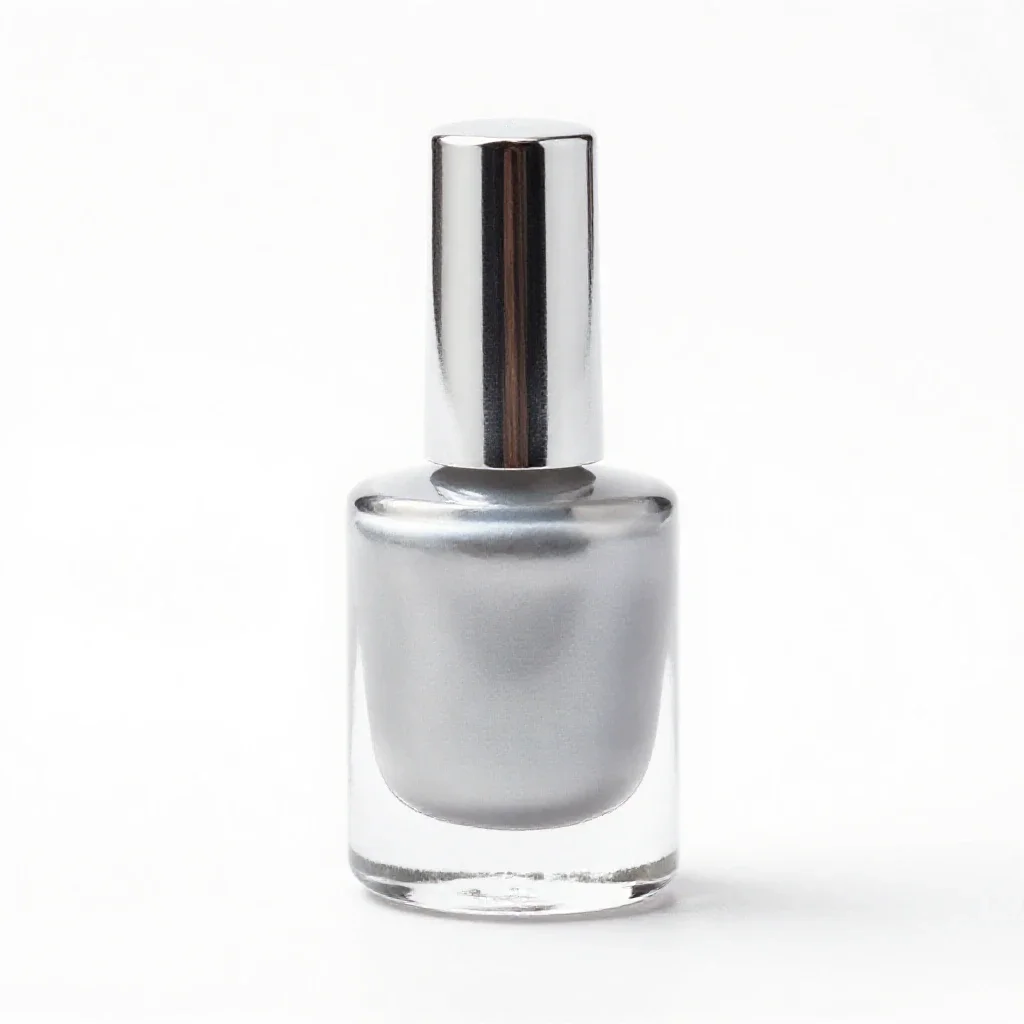 Bottle of nail polish isolated on a white background