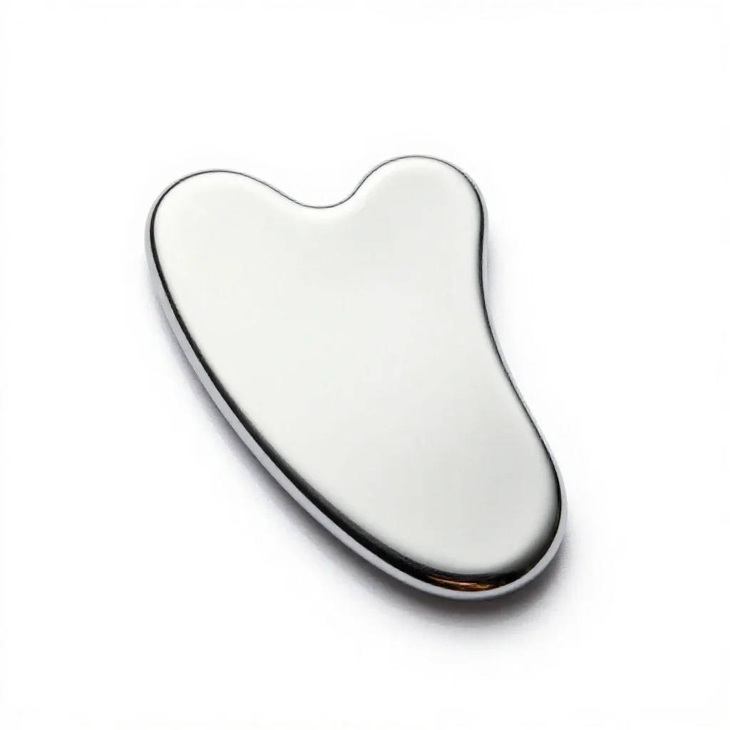Gua sha stone isolated on a white background