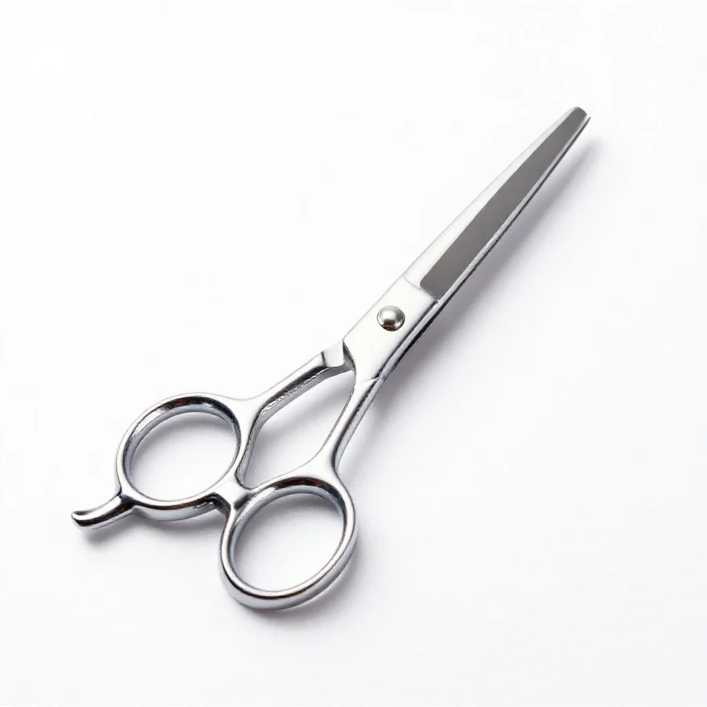 Pair of grooming scissors isolated on a white background