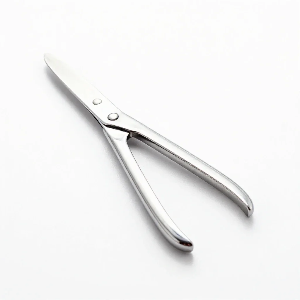 Tongue scraper isolated on a white background