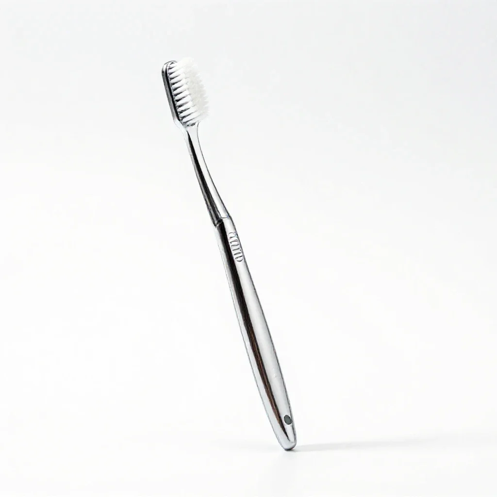 Toothbrush in a holder isolated on a white background