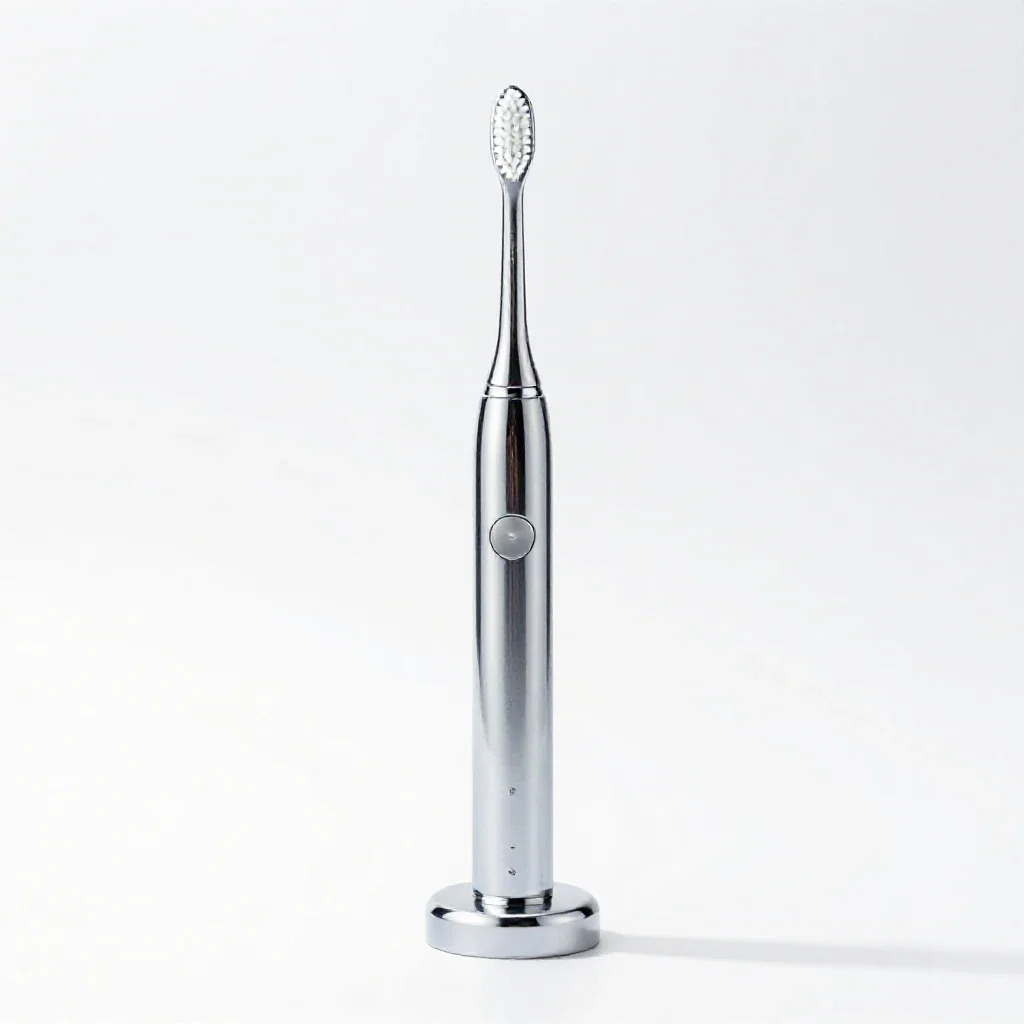 Electric toothbrush on a stand isolated on a white background