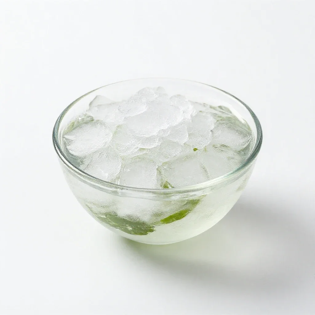 Mojito with crushed ice isolated on a white background