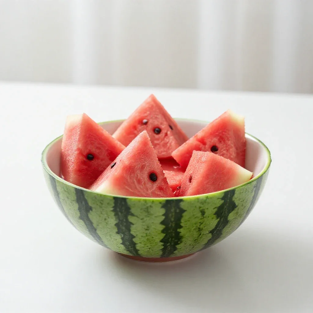 Watermelon agua fresca isolated on a white background