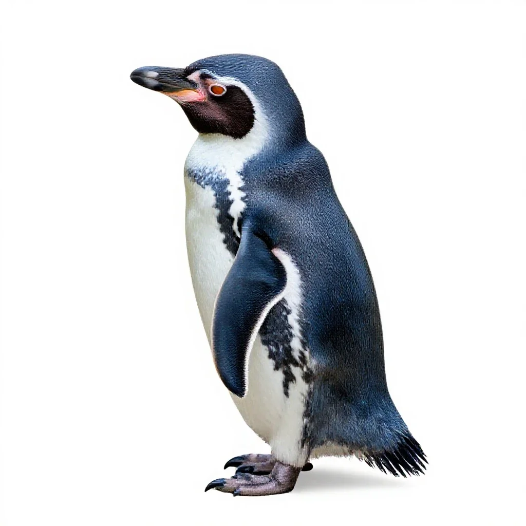 Little blue penguin isolated on a white background