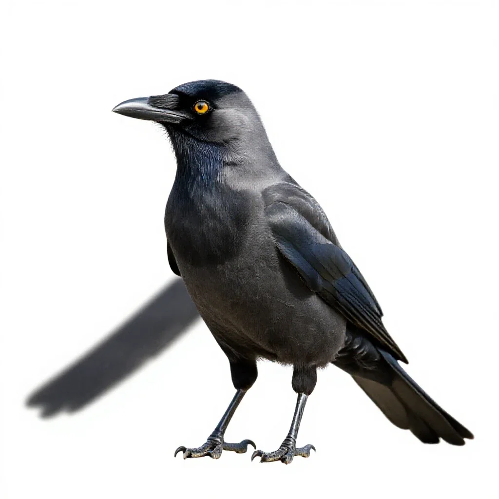Magpie isolated on a white background