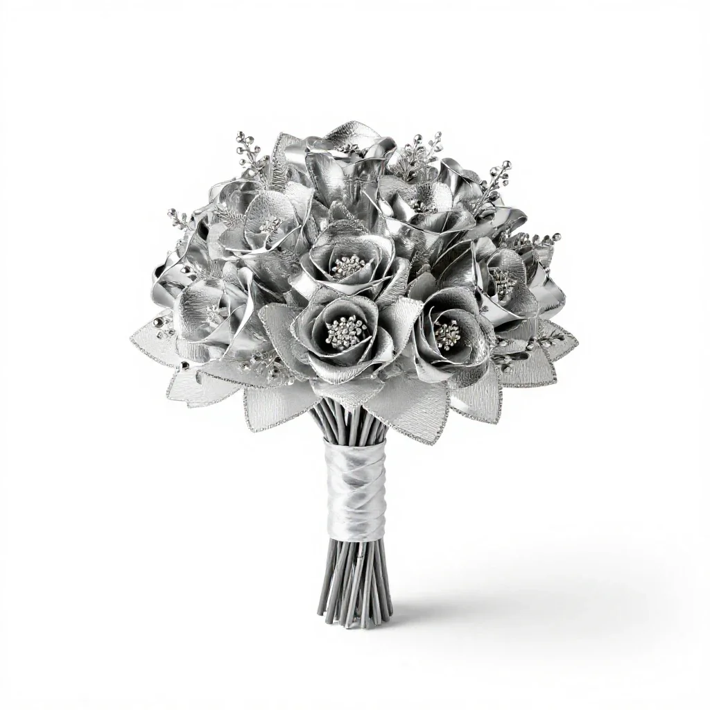 Bridal bouquet isolated on a white background