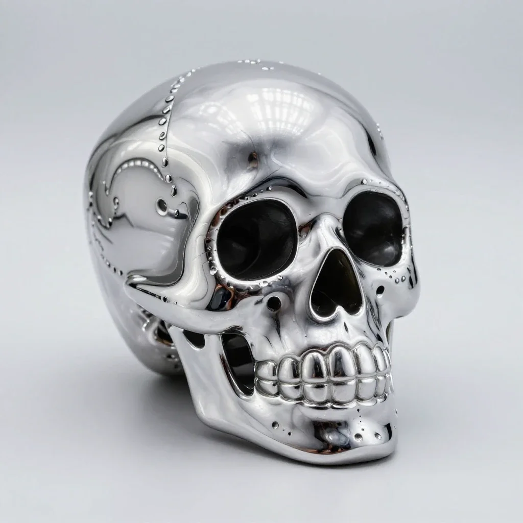 Day of the dead sugar skull isolated on a white background