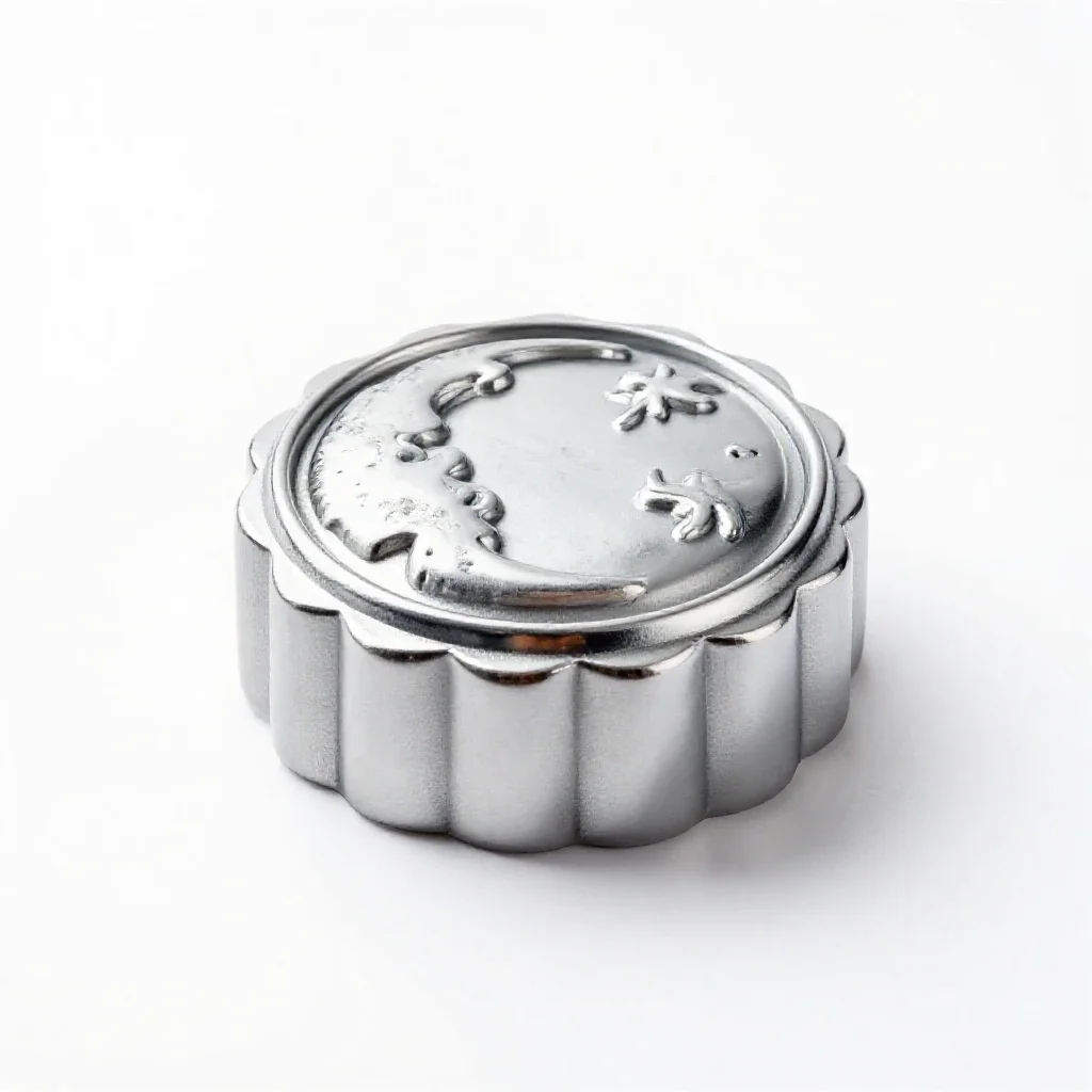 Mooncake mould isolated on a white background