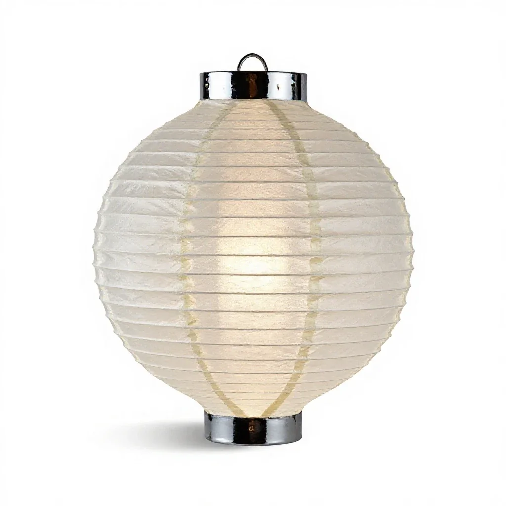 Paper lantern for a festival isolated on a white background
