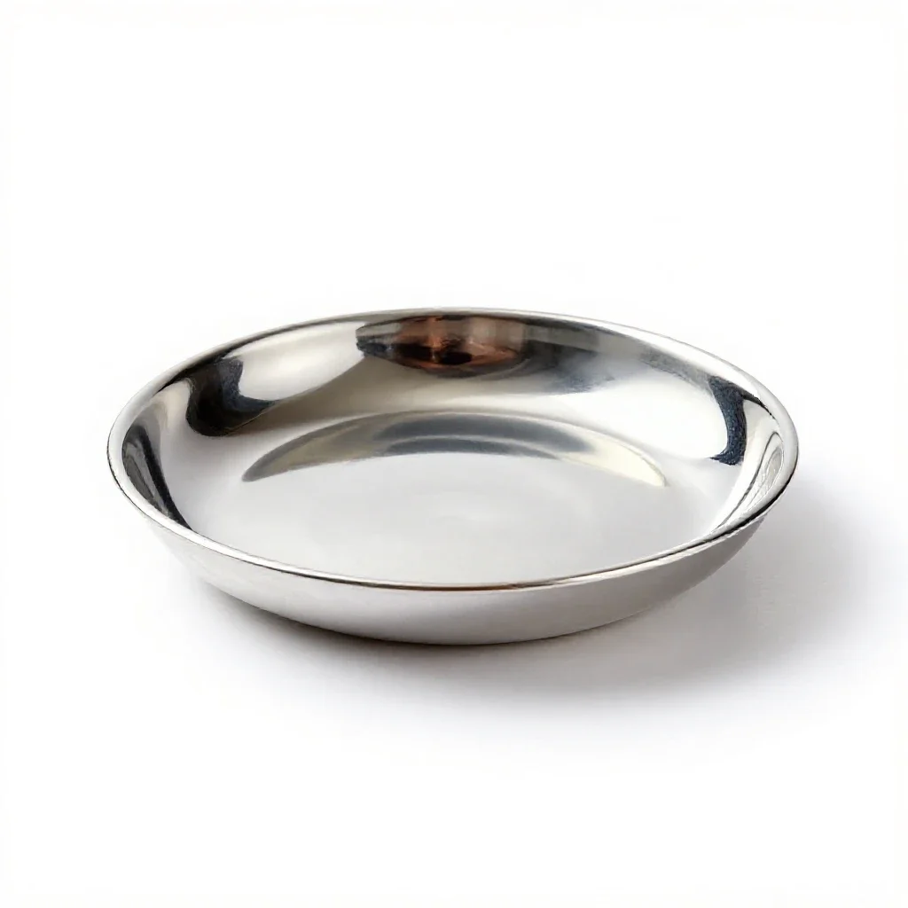 Puja thali isolated on a white background