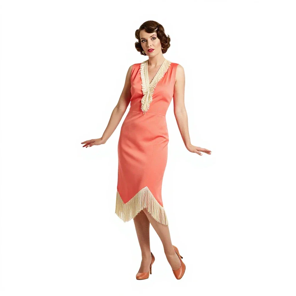 1920s jazz singer isolated on a white background