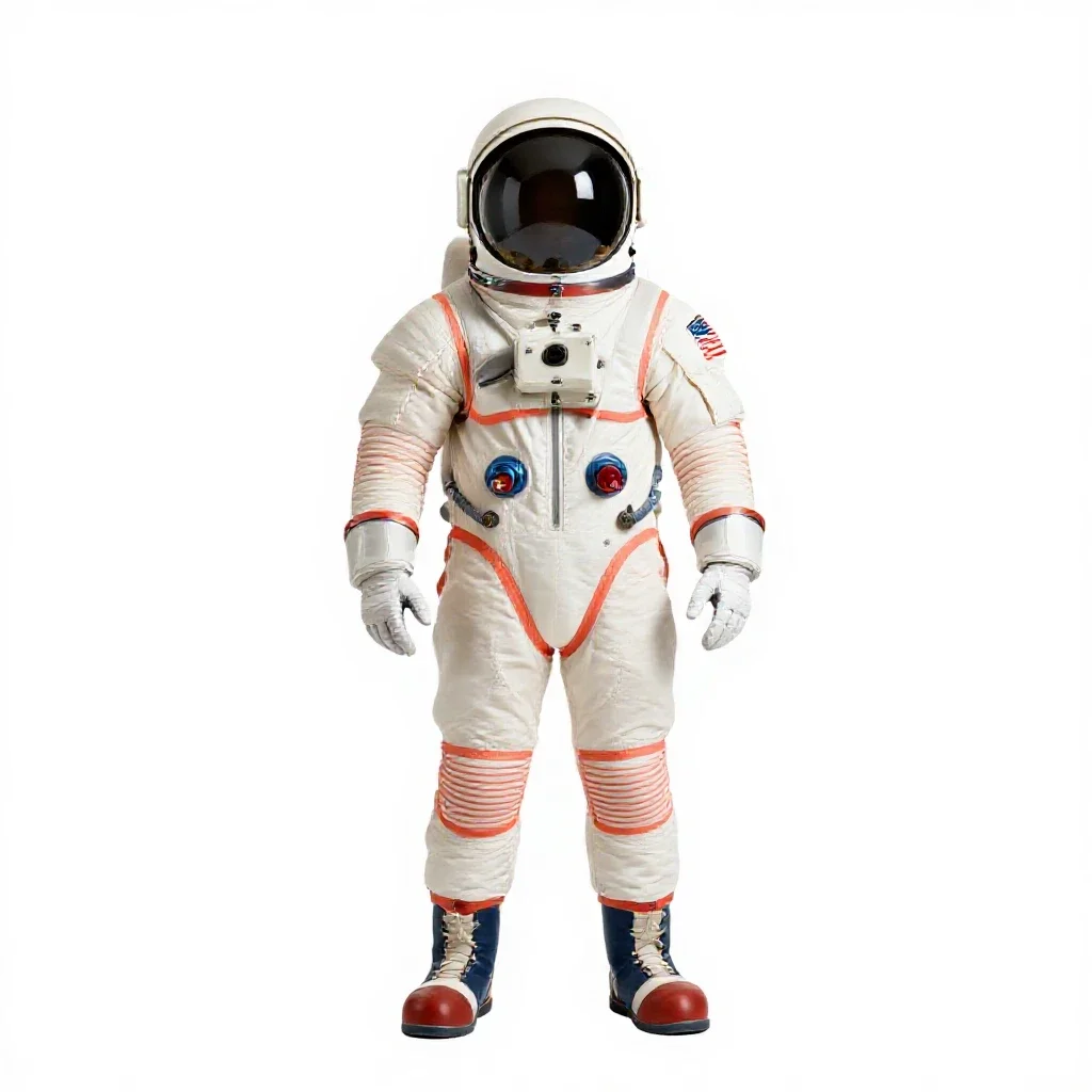 Apollo era flight controller isolated on a white background