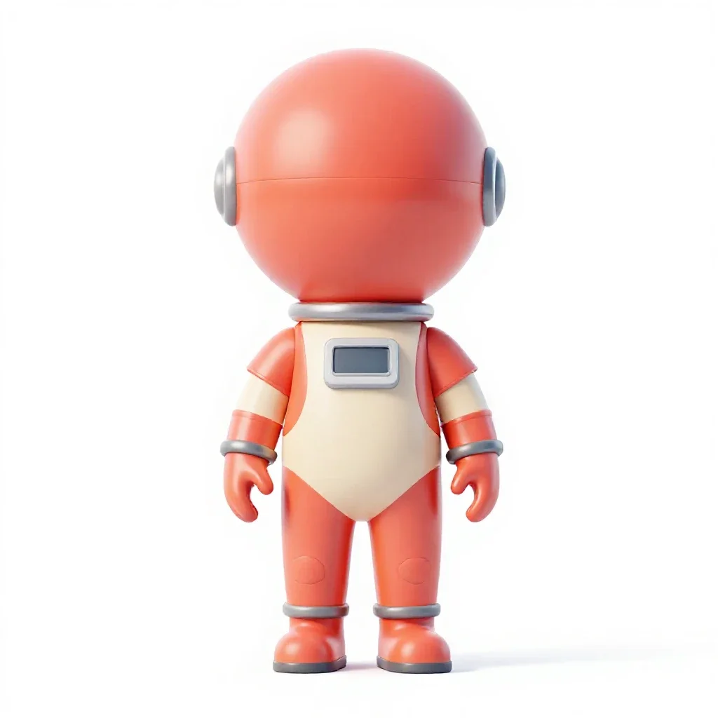 Gas giant balloon pilot isolated on a white background