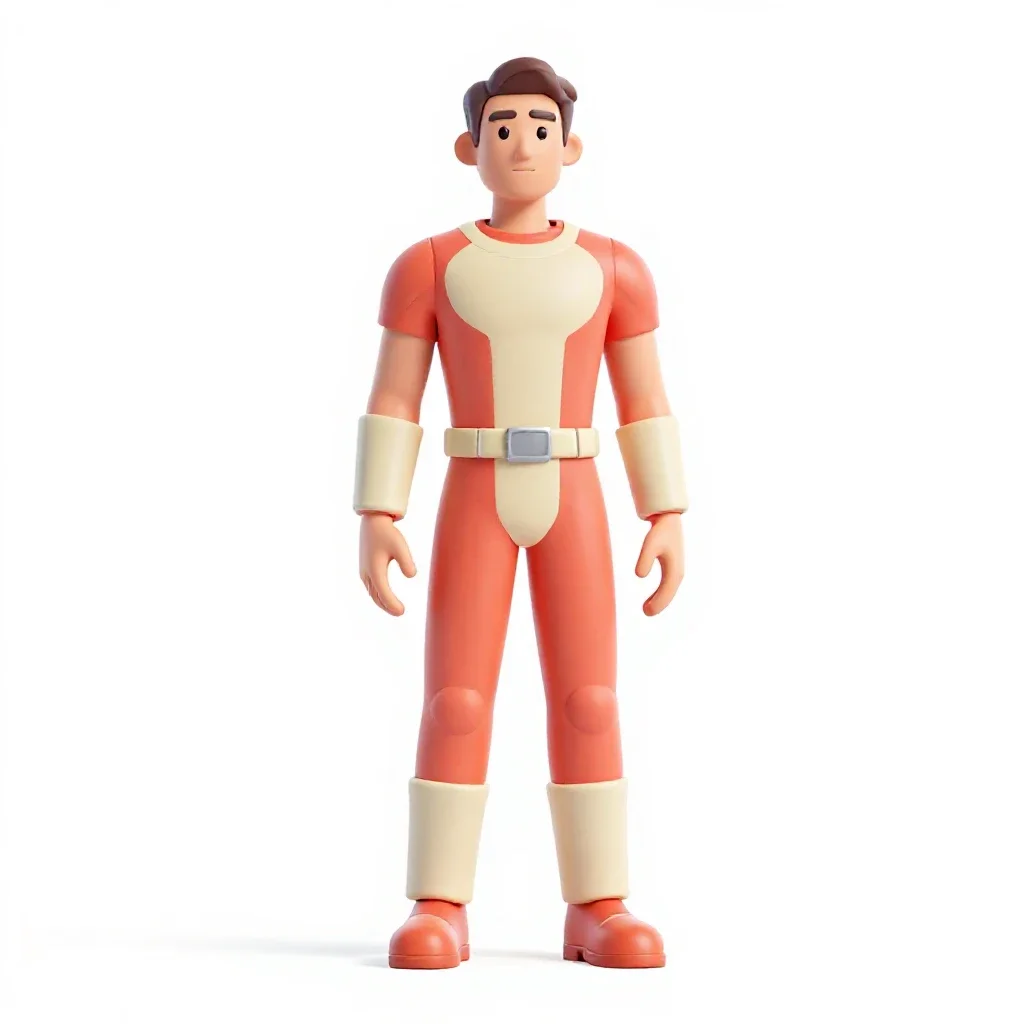 Generation ship archivist isolated on a white background