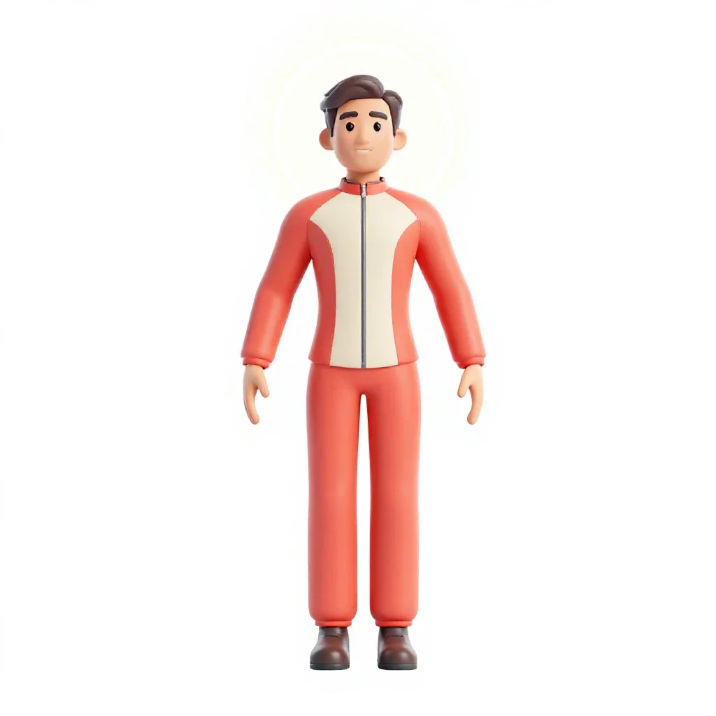 Jump navigator with a neural halo isolated on a white background