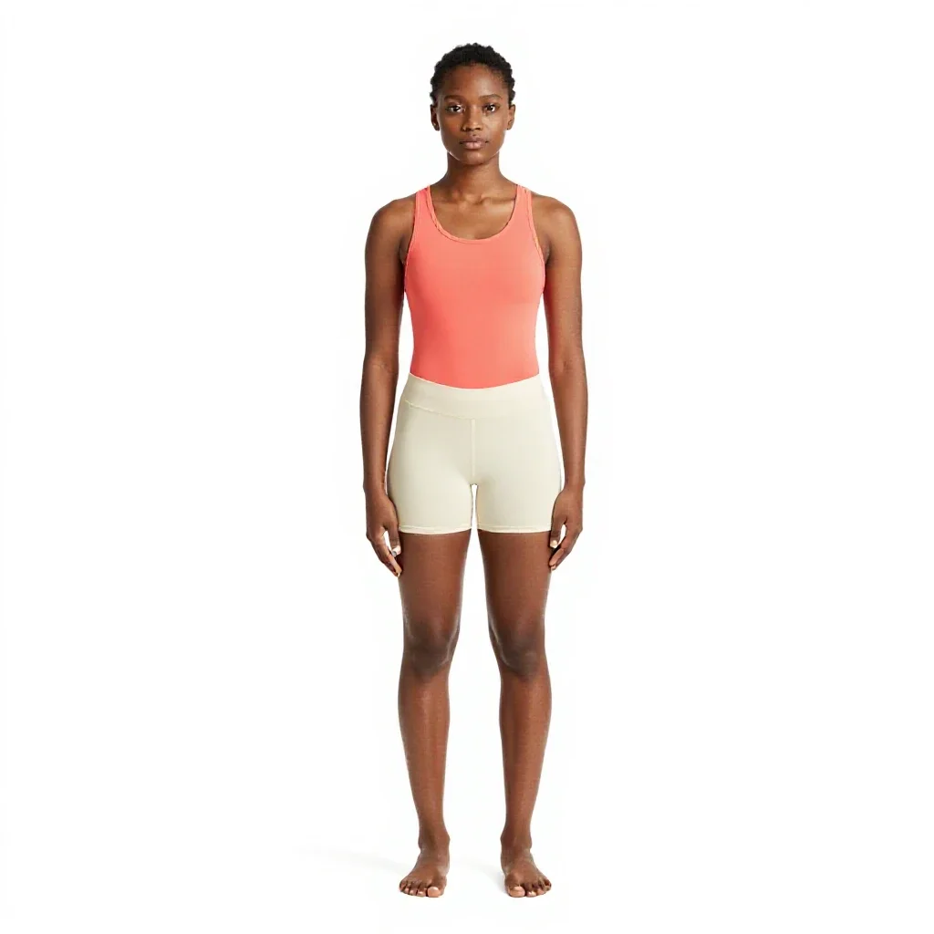 Synthetic companion with matte skin isolated on a white background