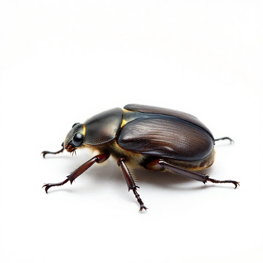 Clockwork beetle isolated on a white background