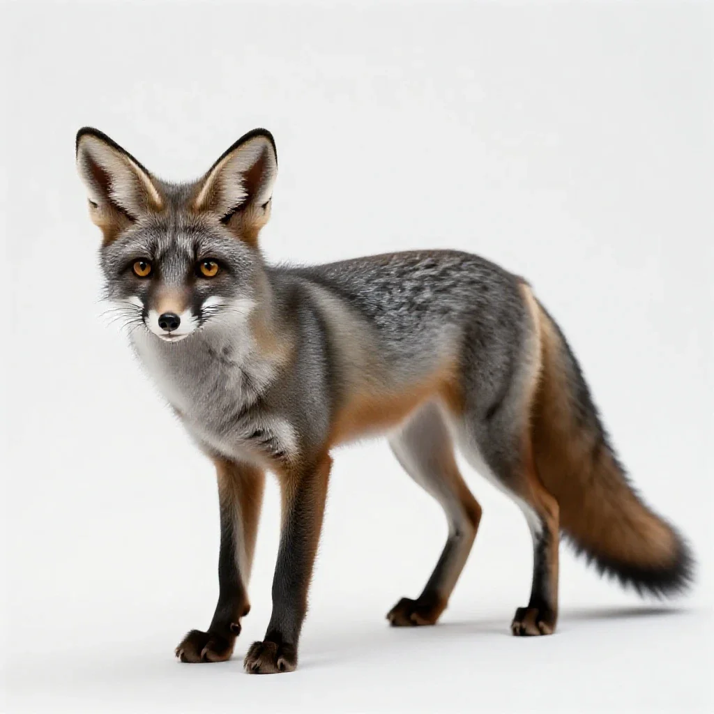 Fennec fox isolated on a white background