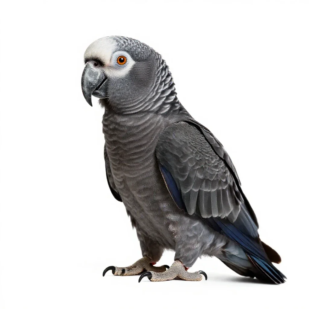 Kea parrot isolated on a white background
