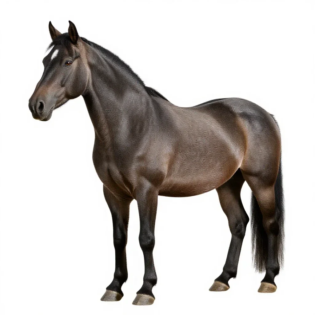 Shire horse isolated on a white background