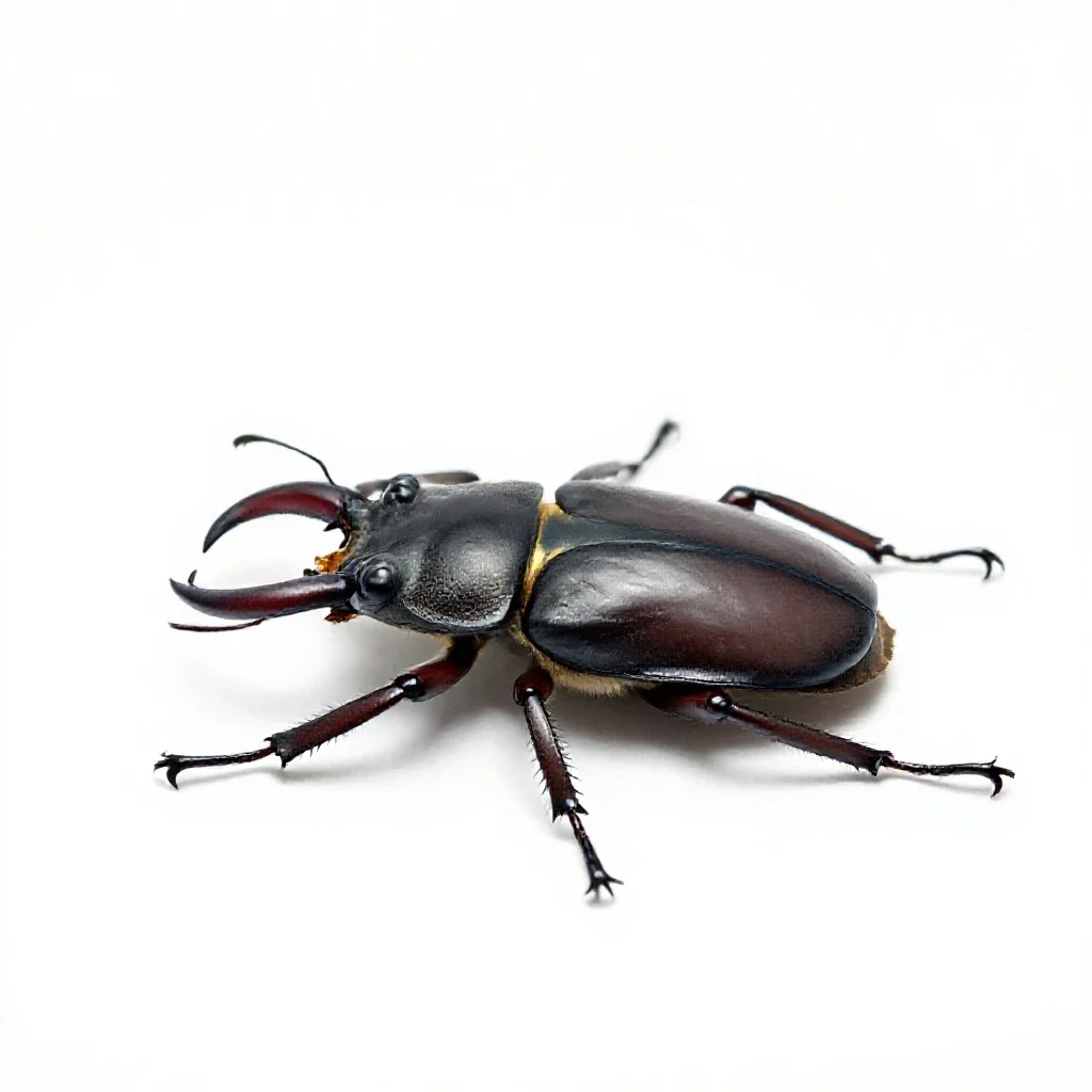 Stag beetle isolated on a white background