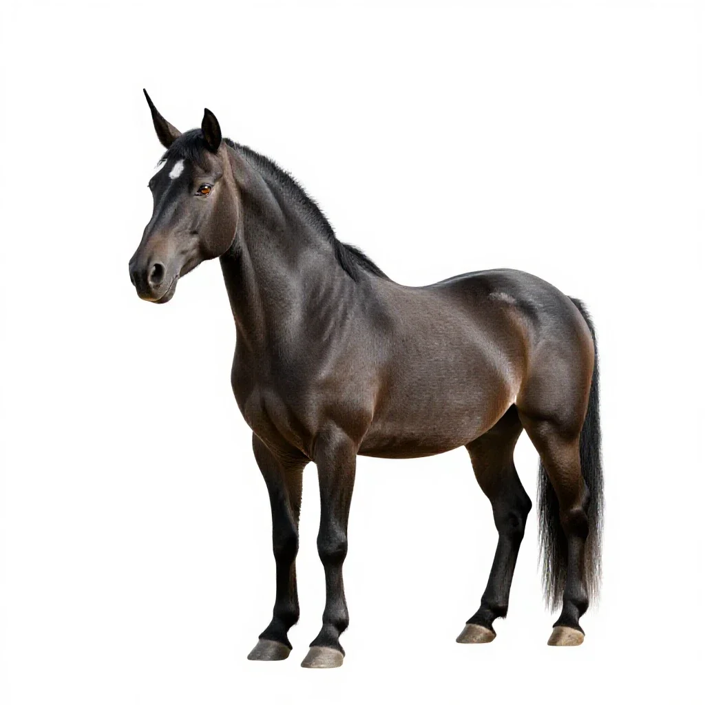 Unicorn at rest isolated on a white background