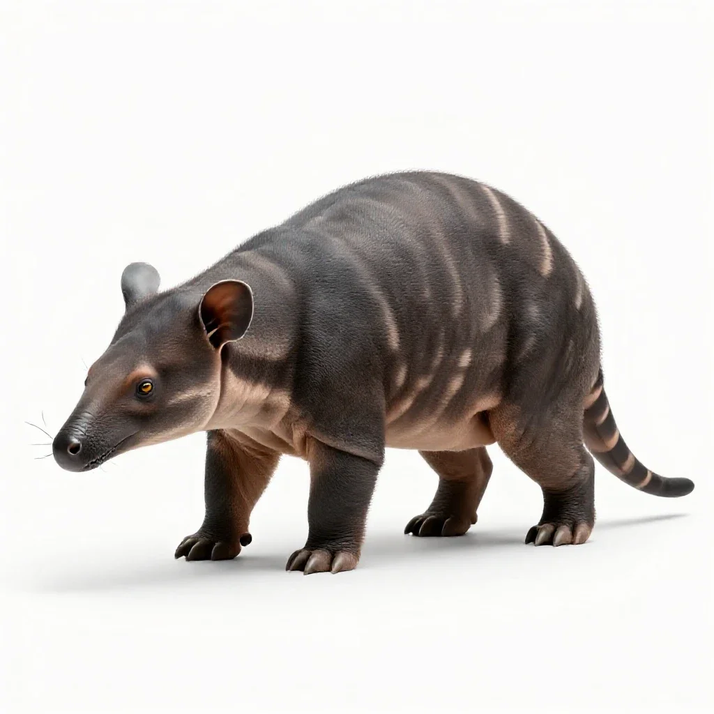 Glyptodon isolated on a white background