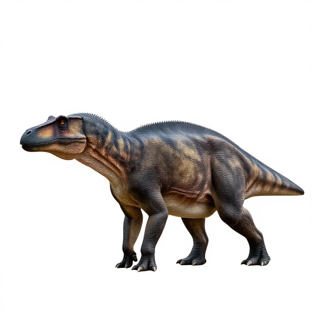 Pachycephalosaurus isolated on a white background