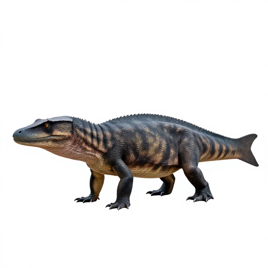 Plesiosaur isolated on a white background