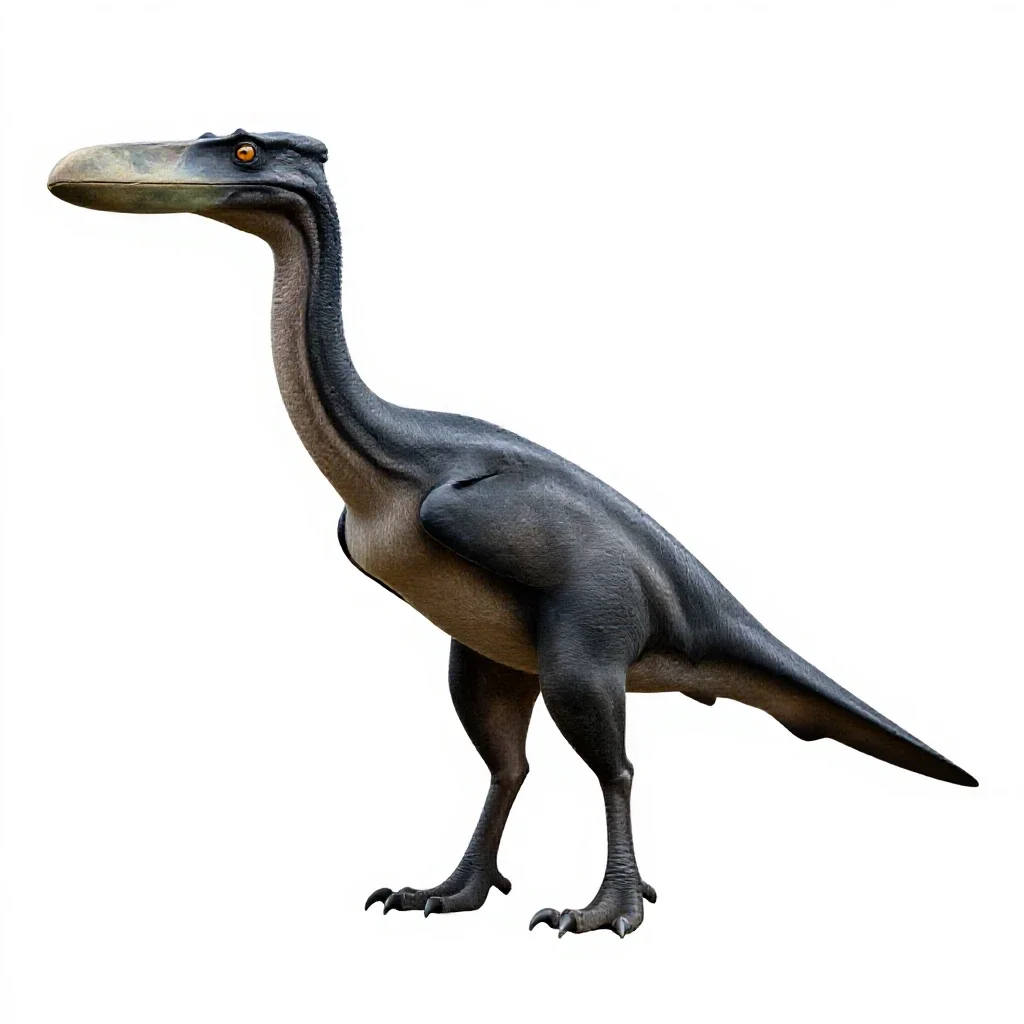 Quetzalcoatlus standing isolated on a white background