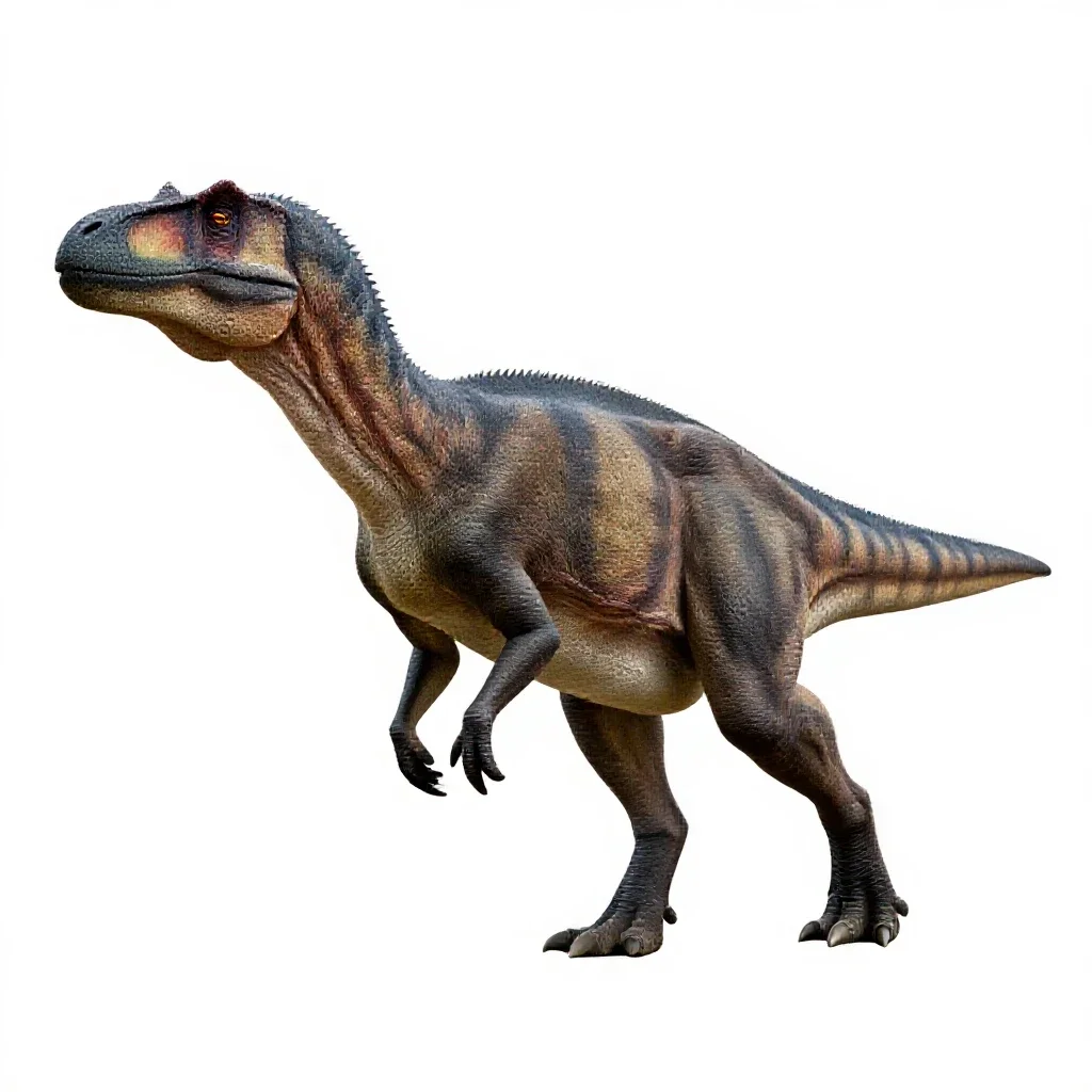 Therizinosaurus isolated on a white background