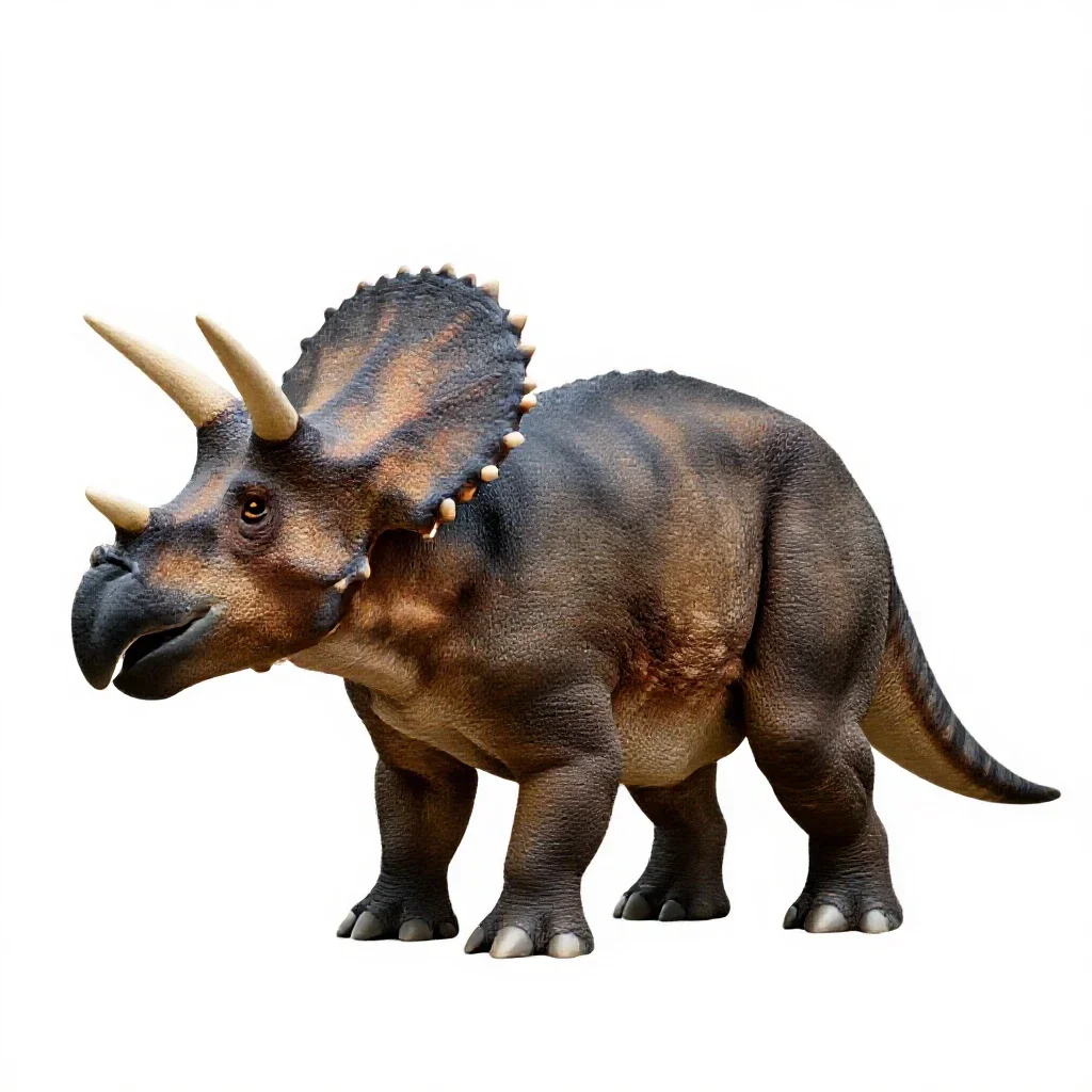 Triceratops isolated on a white background