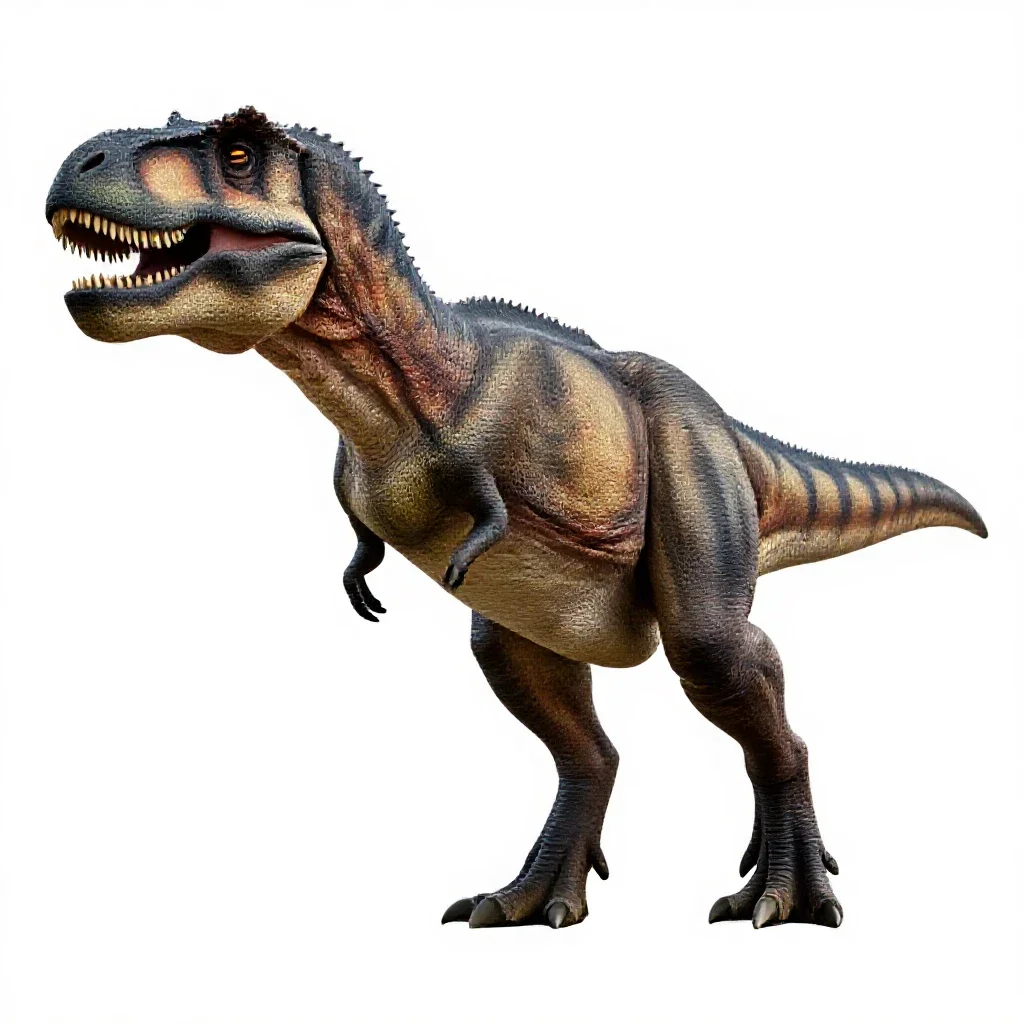 Tyrannosaurus rex isolated on a white background