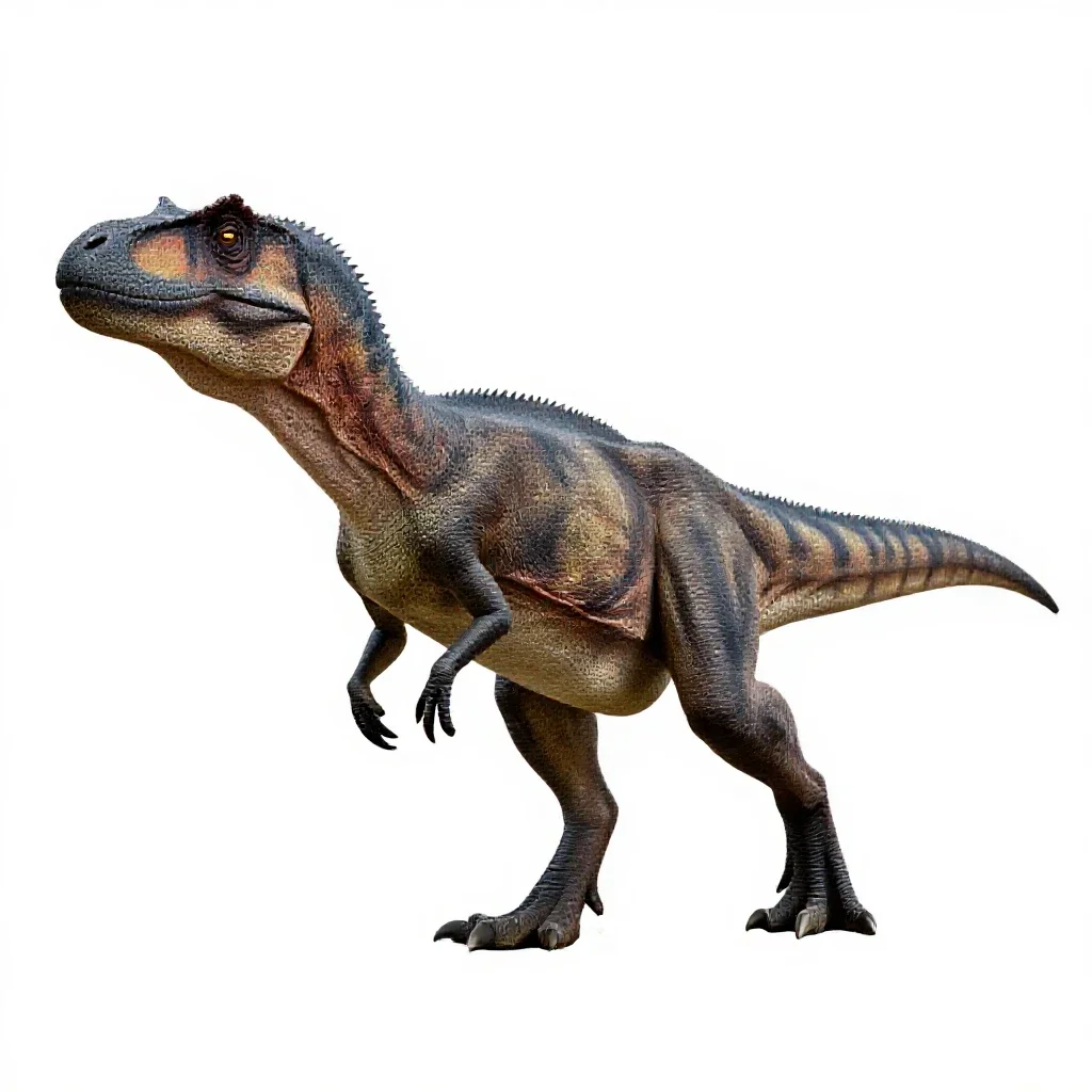 Allosaurus isolated on a white background