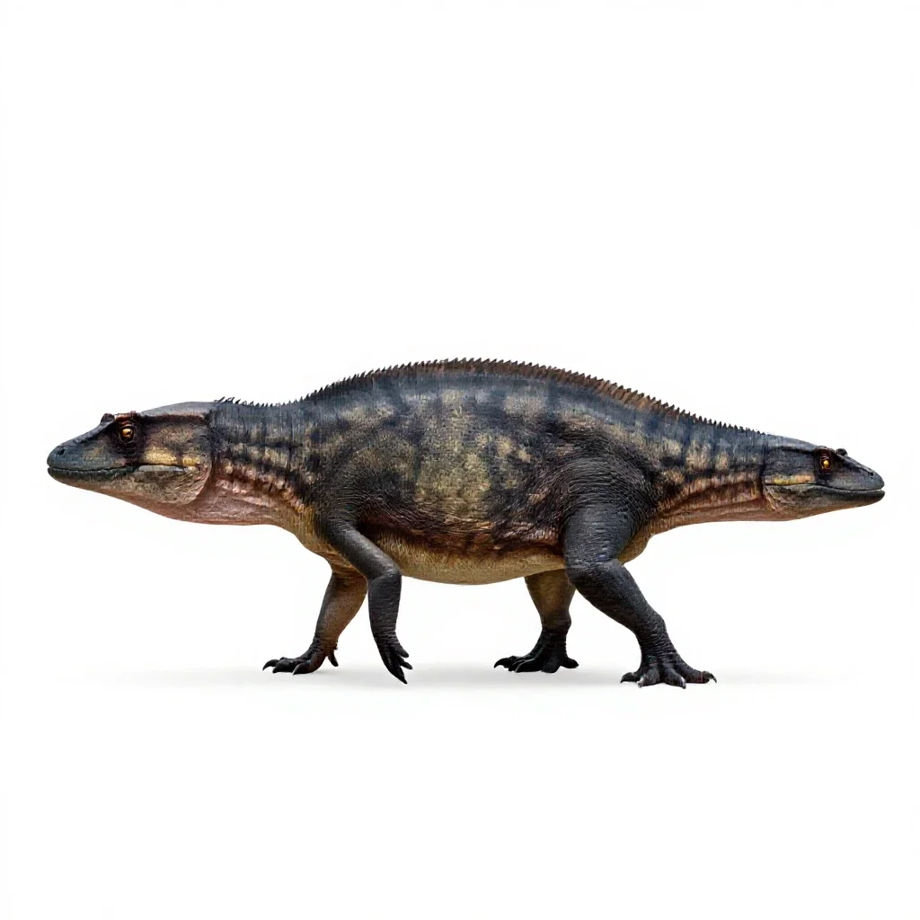 Ichthyosaur isolated on a white background