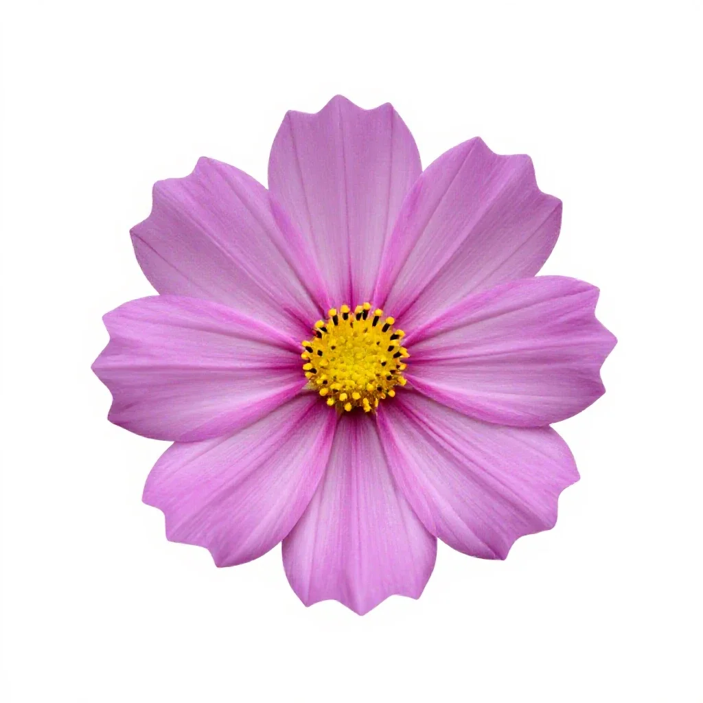 Cosmos flower isolated on a white background
