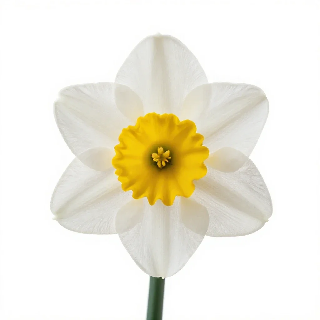 Daffodil isolated on a white background