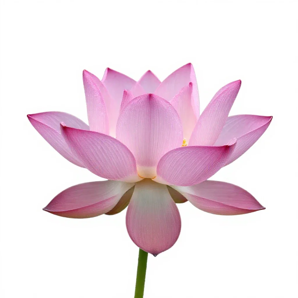 Lotus flower isolated on a white background