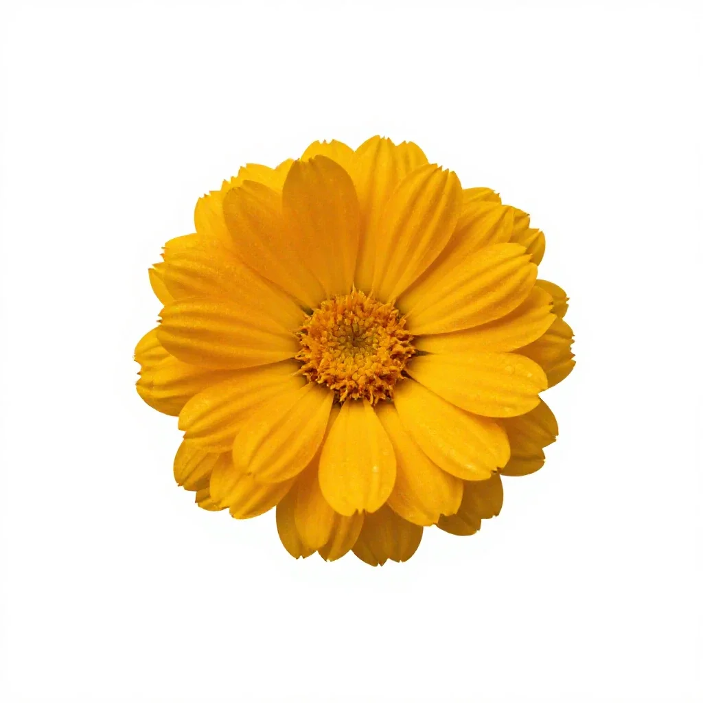 Marigold isolated on a white background
