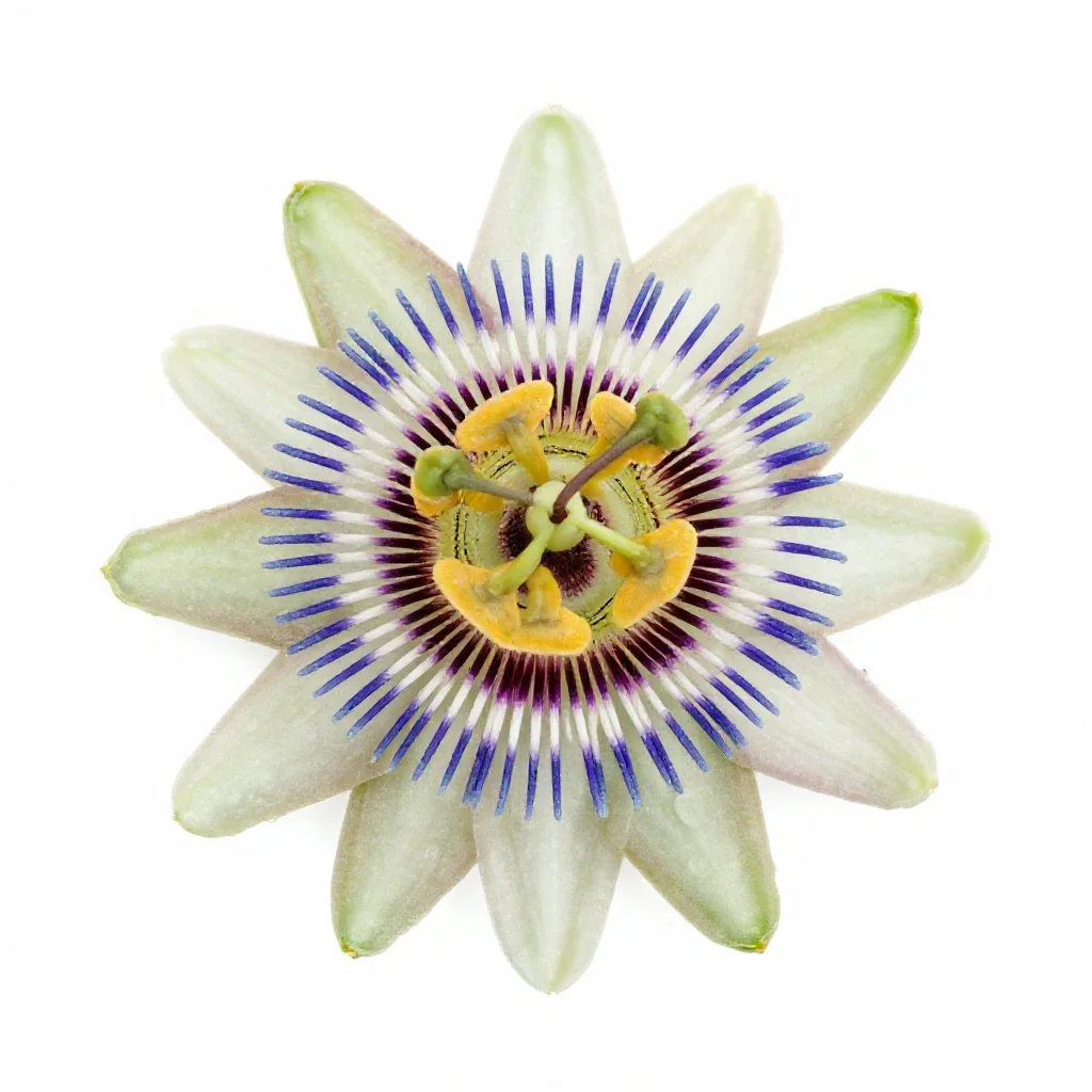 Passionflower isolated on a white background