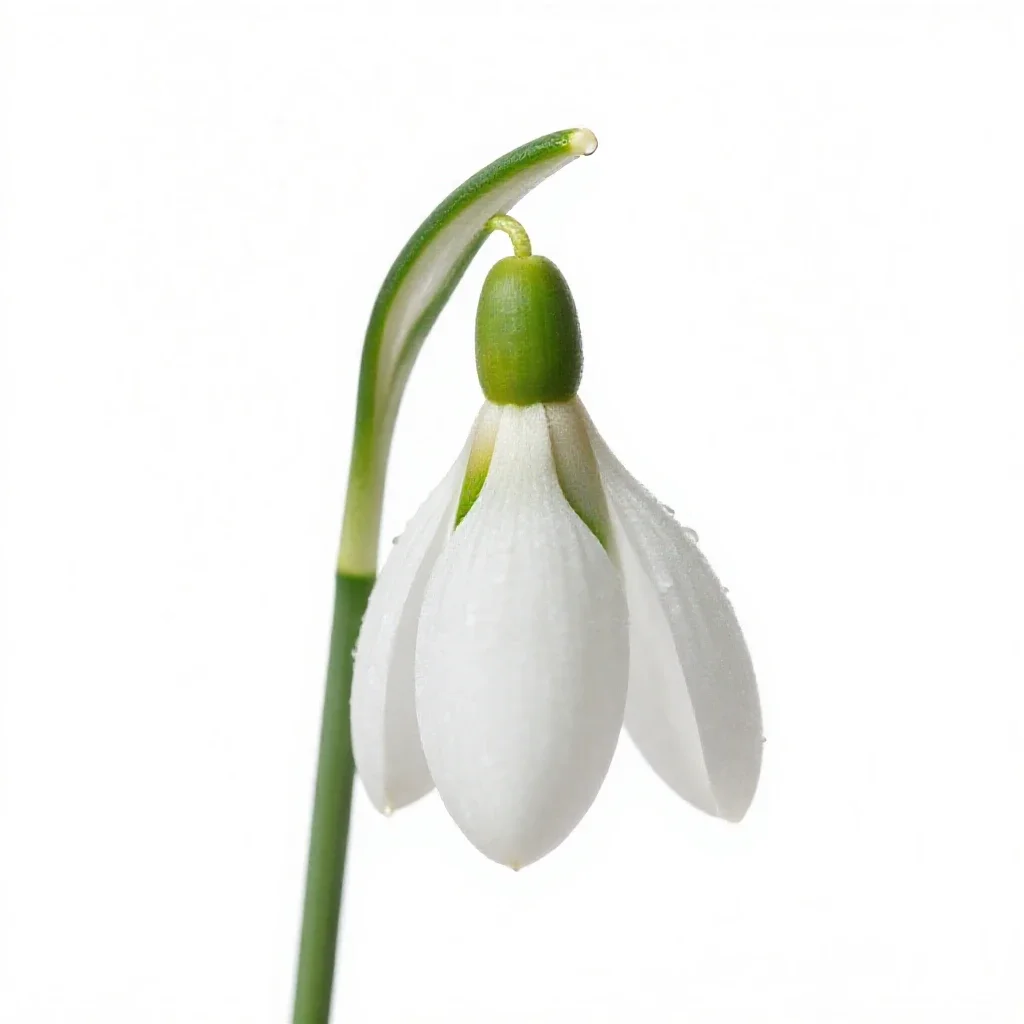 Snowdrop isolated on a white background
