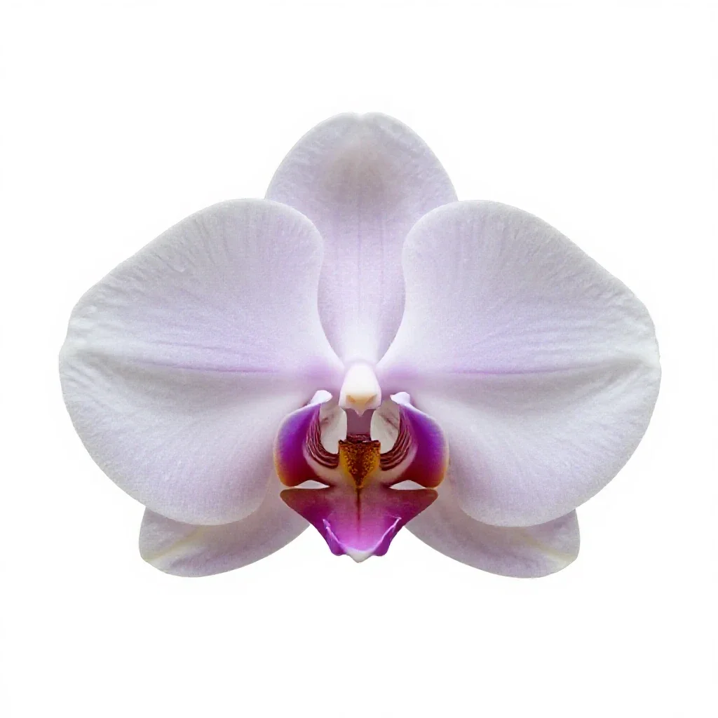 Orchid spray isolated on a white background