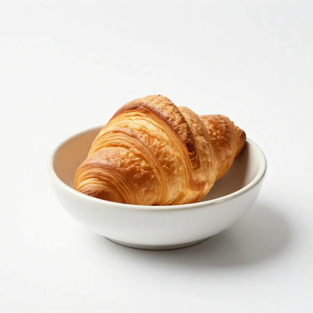 Croissant isolated on a white background
