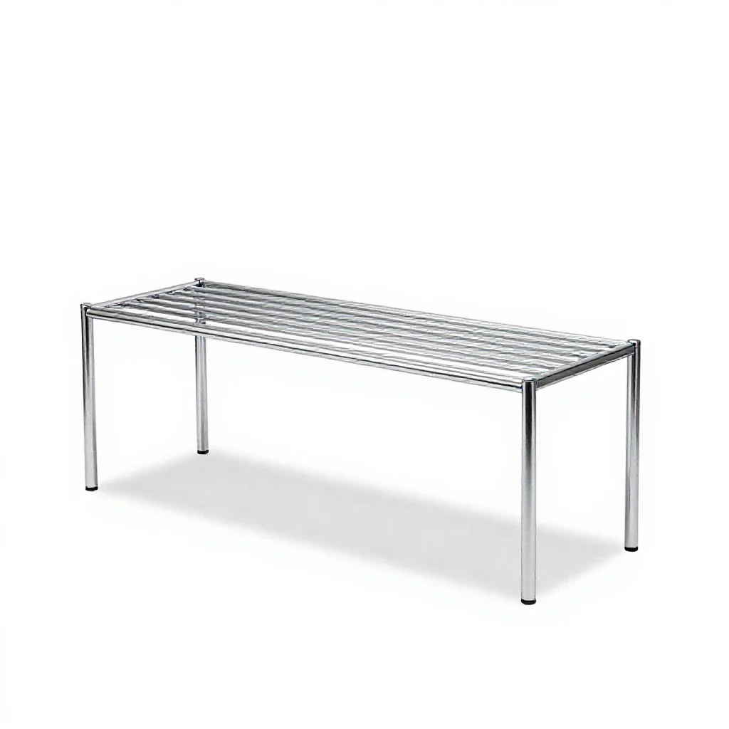 Potting bench isolated on a white background