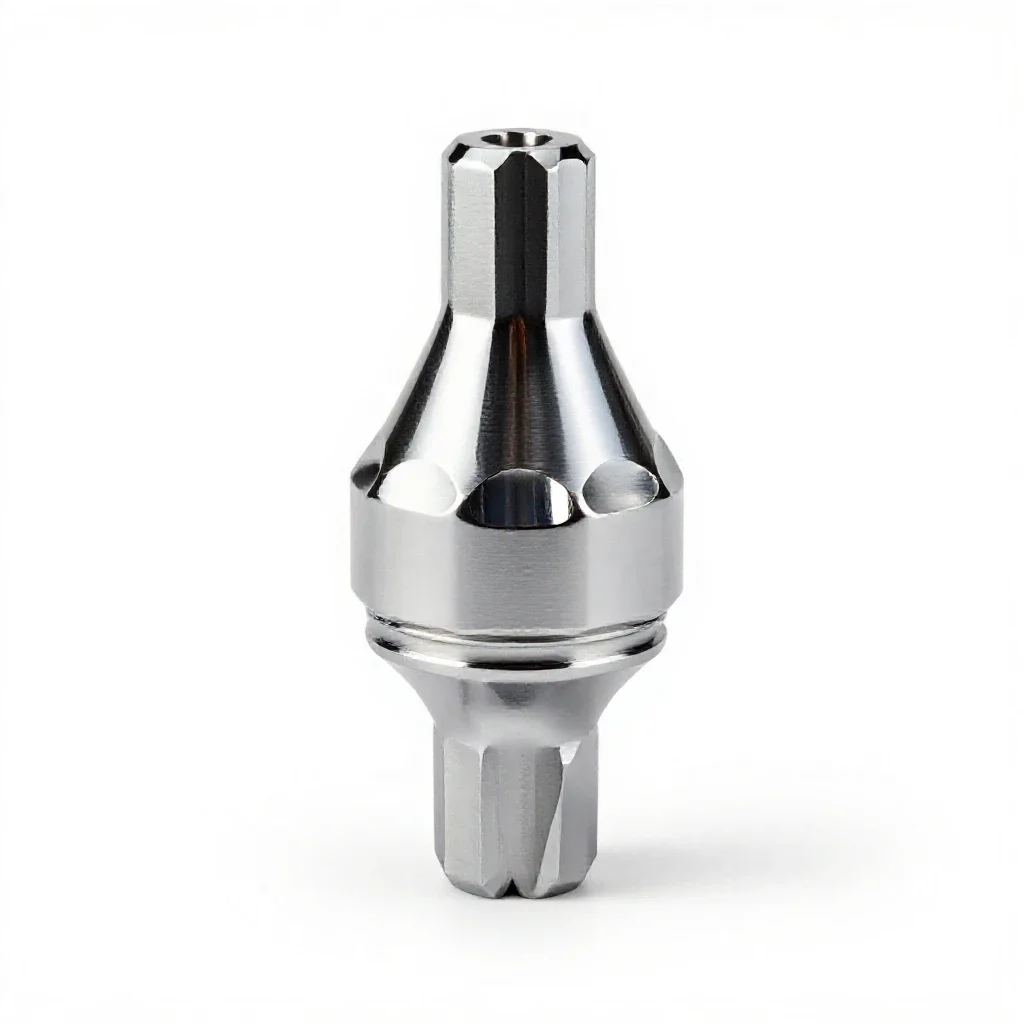 Cnc tool holder isolated on a white background