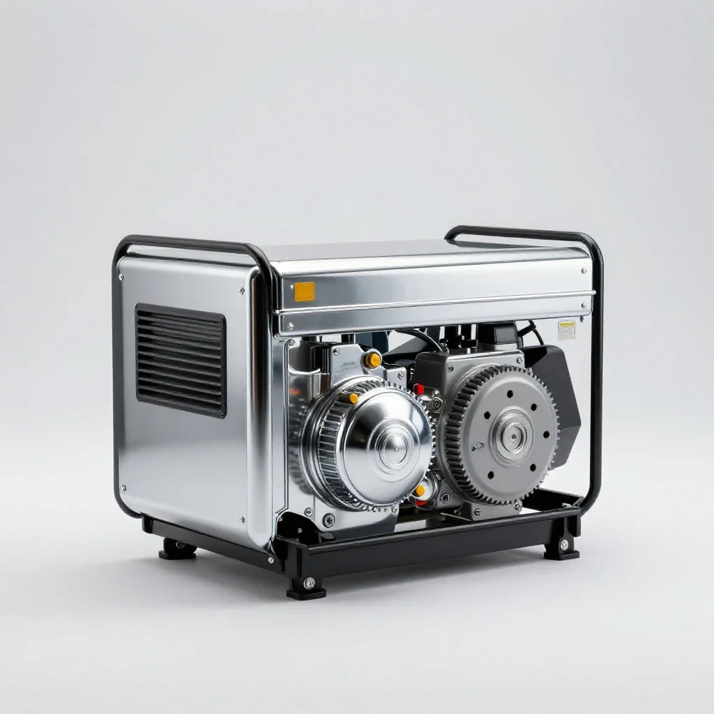 Diesel generator isolated on a white background