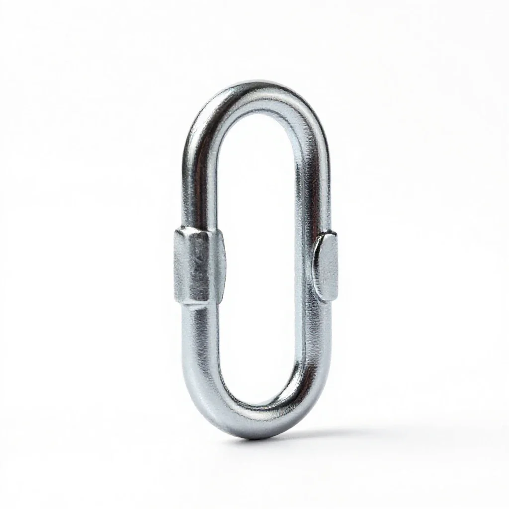 Heavy shackle isolated on a white background